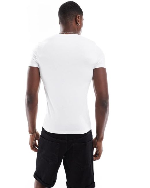 Pack De 2 Camisetas Blancas Básicas Ajustadas De ASOS de hombre de color White