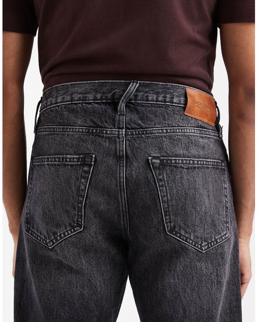 Jack & Jones Black Toby Flared Jeans for men