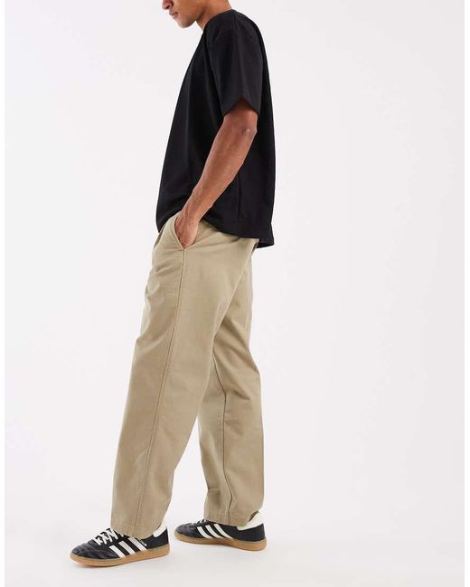 Levi's Black Workwear Loose Pleated Chinos for men