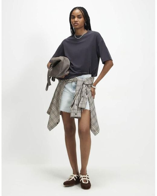River Island Blue Soft Touch T-Shirt