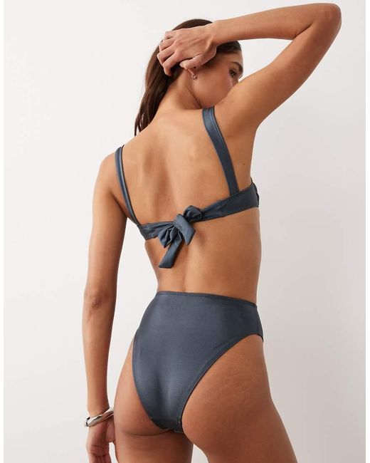 ASOS Black Maya Azores High Leg High Waist Bikini Bottom