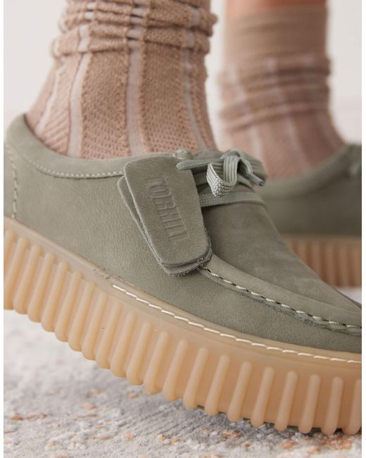 Clarks Green – torhill bee – schuhe aus nubukleder