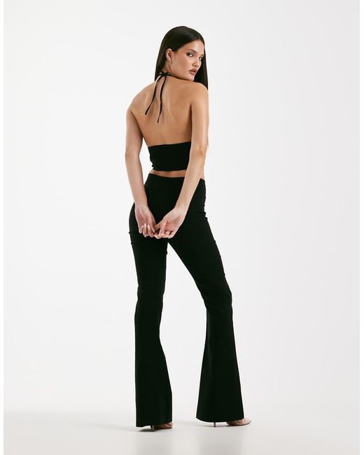 I.AM.GIA Black Ellena 2.0 V Front Flared Trouser Co-Ord