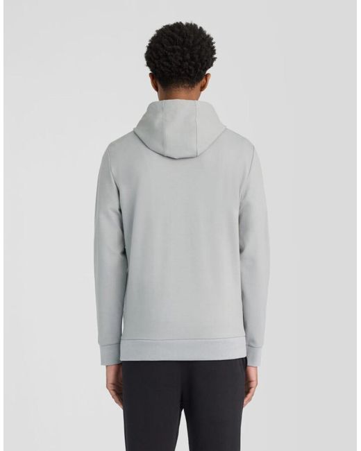 Lyle & Scott Gray Mid Layers Fly Fleece Hoodie for men