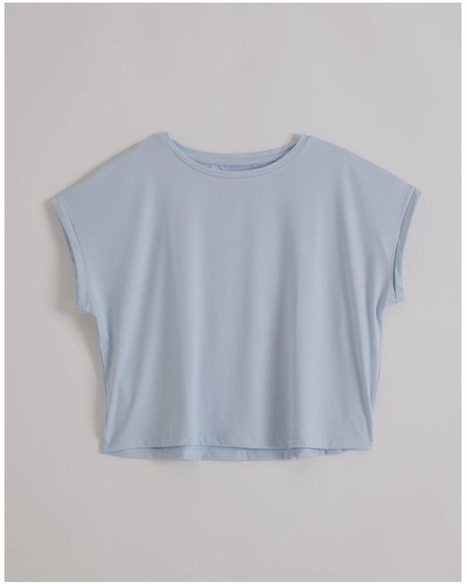 Aim'n Gray Aura Soft Basic Roll Sleeve Top