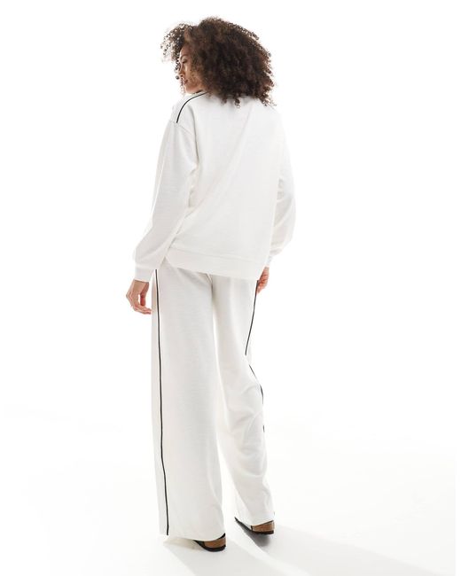 Cotton On White Cotton on – gerippte, weit geschnittene schlupfhose