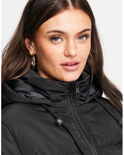 Cello Hooded Puffer Jacket Brave Soul en coloris Noir | Lyst