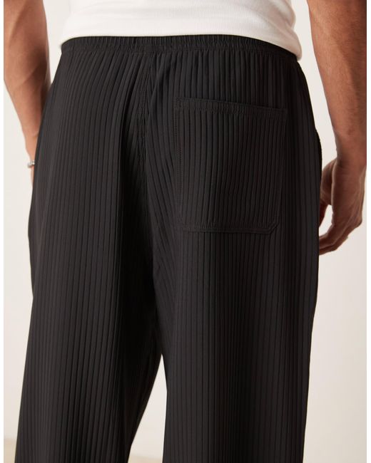 Pantalon d'ensemble ample et plissé ASOS pour homme en coloris Natural