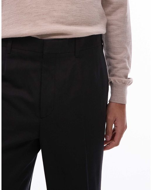 ARKET Blue Relaxed Leg Tailored Trousers With Front Press for men
