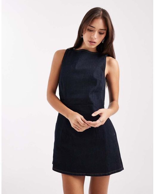 Levi's Blue Denim Mini Shift Dress