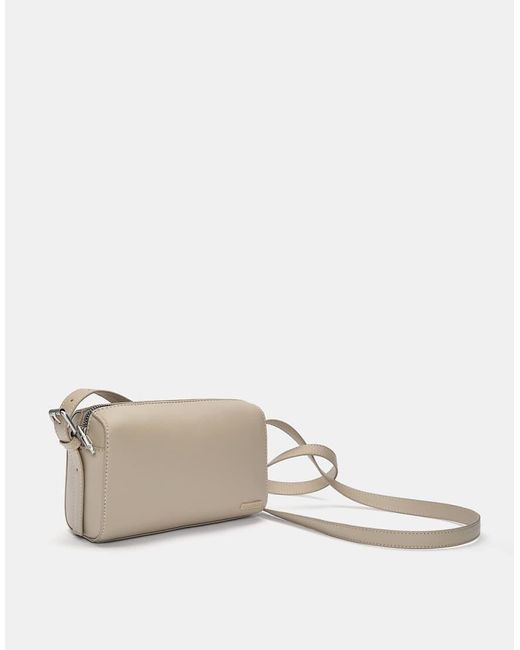 Borsa A Tracolla Écru Con Tasca di Pull&Bear in Natural da Uomo