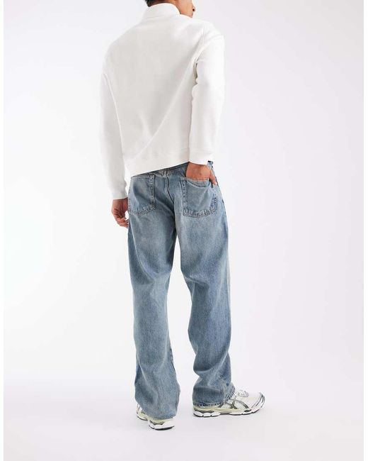 Gap Blue 90S Loose Straight Leg Jeans for men