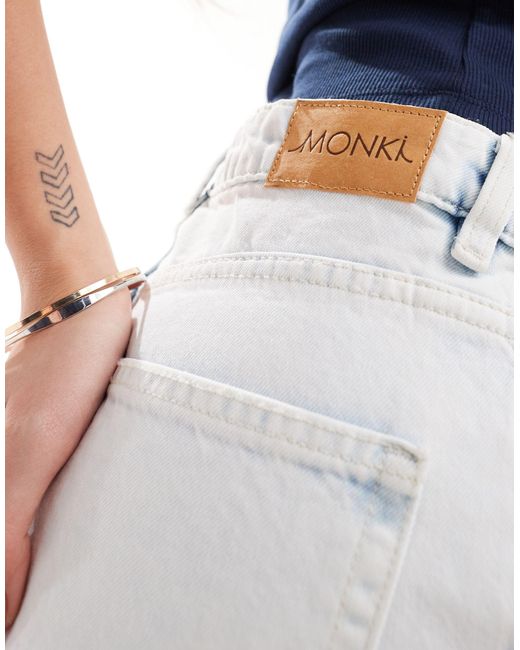 Monki Blue – naoki – lockere jeans