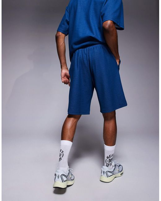 ADPT – strukturierte shorts in Blue für Herren