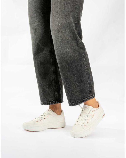 Skechers White Arch Fit Arcade On My Way Shoe