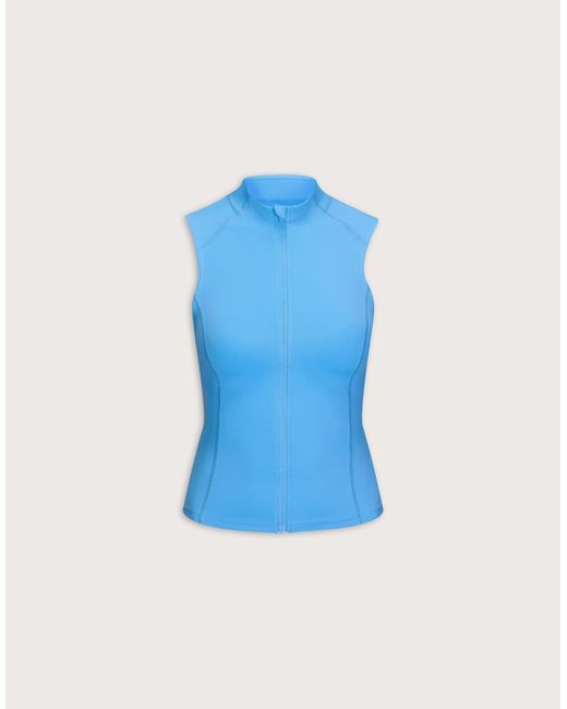 Tala Blue Skinluxe Sleeveless Zip-Up Jacket