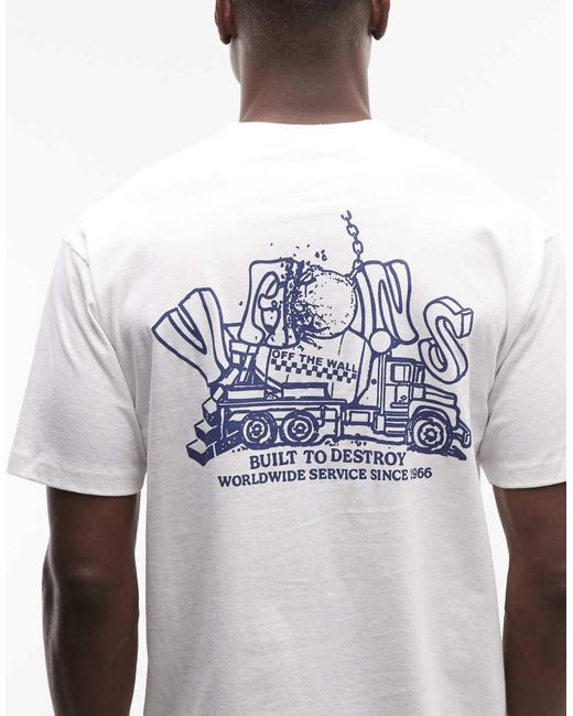 Vans White Demolish Tee for men