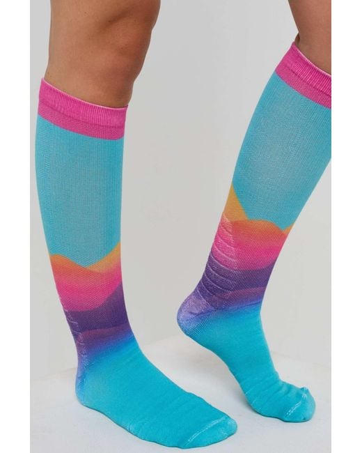 Mambo sunset - chaussettes OOSC en coloris Blue