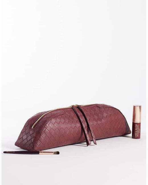 ASOS Purple Pencil Case Elongated Clutch
