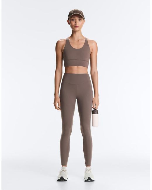 Oysho Gray Comfortlux High-rise Ankle-length leggings