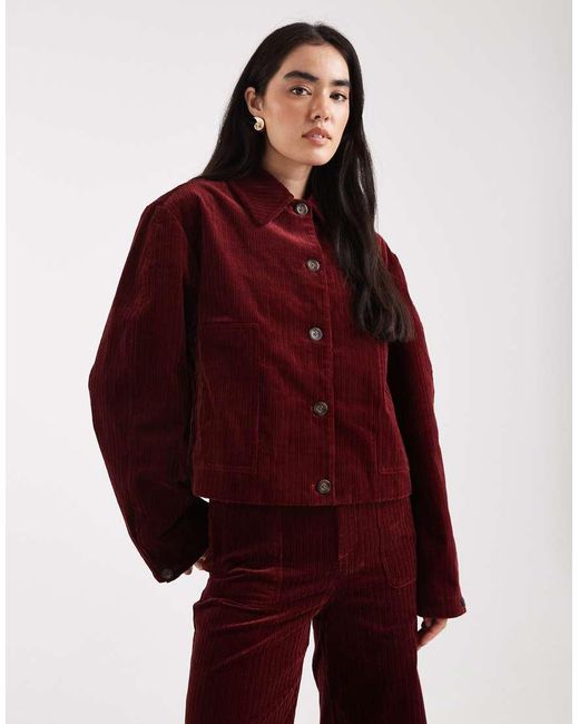 ASOS Jack Van Corduroy in het Red