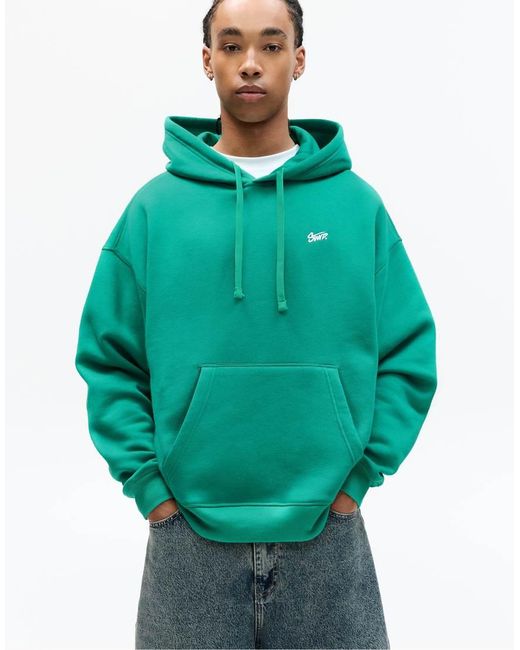 Pull&Bear Green Stwd Hoodie for men