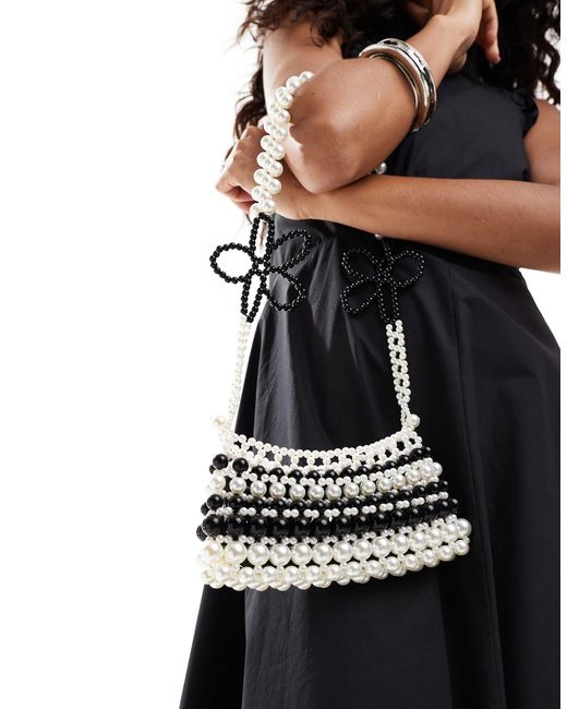 Bolso con diseño en contraste Sister Jane de color Black