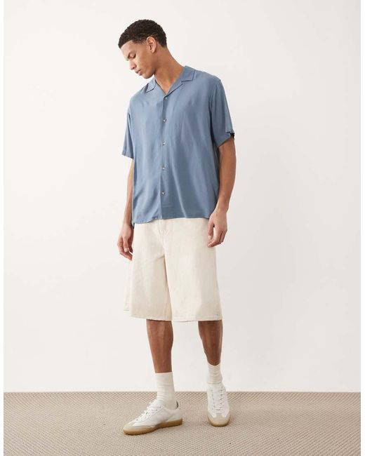 Jack & Jones Blue Viscose Shirt for men