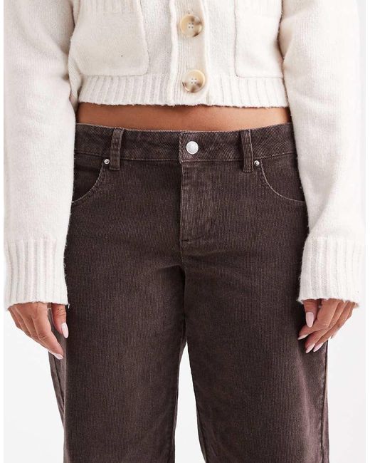 Cotton On White Low Rise Straight Cord Jean