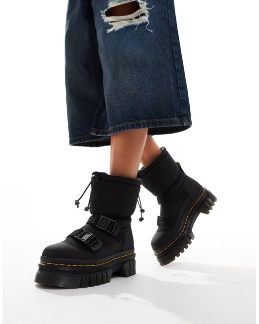 Dr. Martens Audrick Padded Lo Pull On Boots in Blue | Lyst Canada