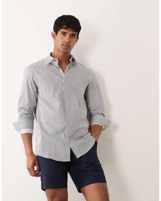 ARMANI EXCHANGE Gray Long Sleeve Shirt for men