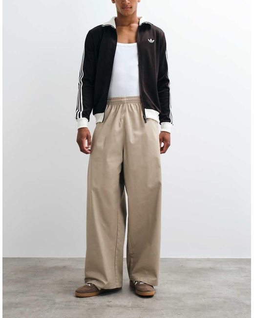 Adidas Originals Green Twill Trousers for men