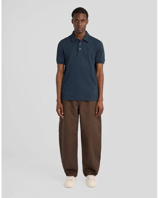 Lyle & Scott Blue Ss Polo Shirts Superfine Polo Shirt for men