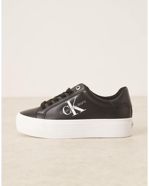 Calvin Klein Blue Vulc Flatform Trainer