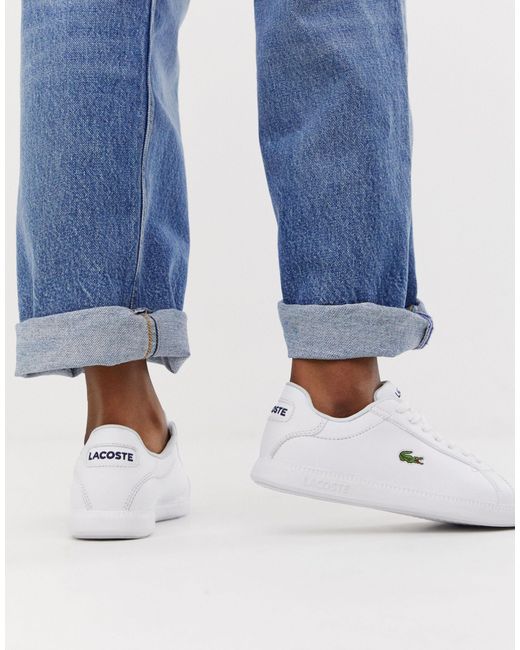 Lacoste White Straightset Bl1 Spw Trainers