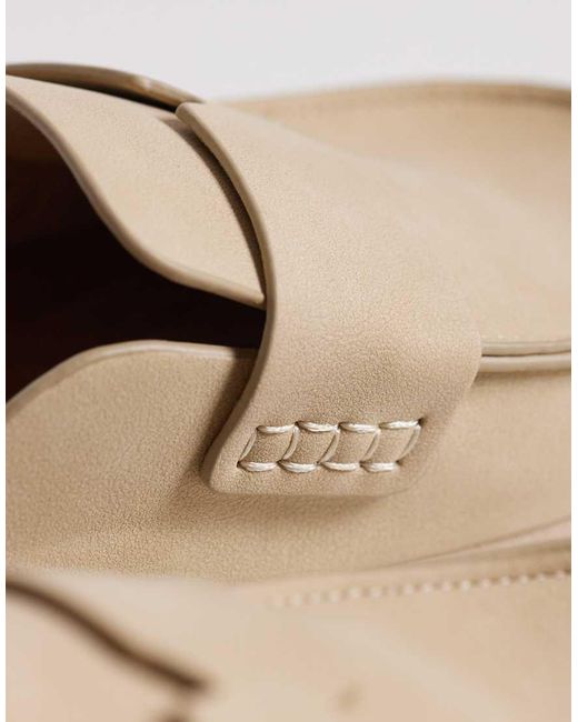 SEQWL Natural Soda Slip On Loafer Style Mule