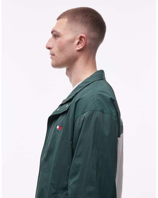 Tommy Hilfiger Green Heritage Flag Jacket for men