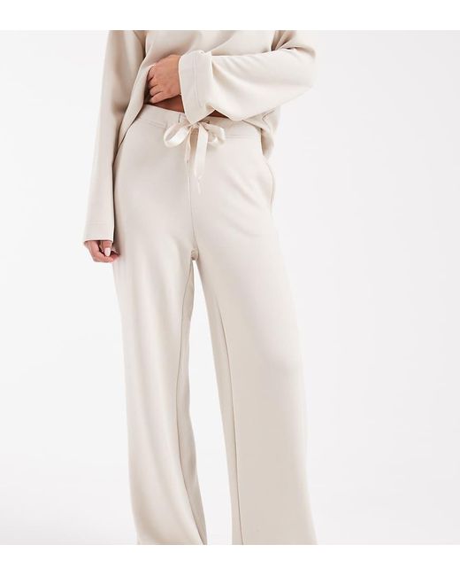 Vero Moda Natural Super Soft Tie Waist Wide Leg Jogger Co-Ord