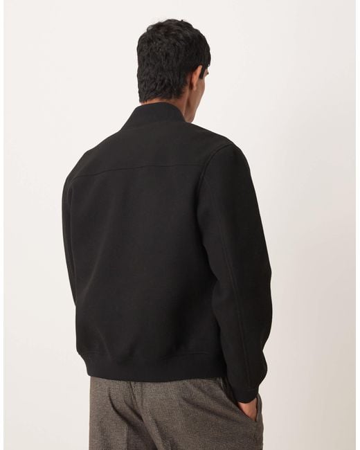 Mango Black Harrington Jacket for men