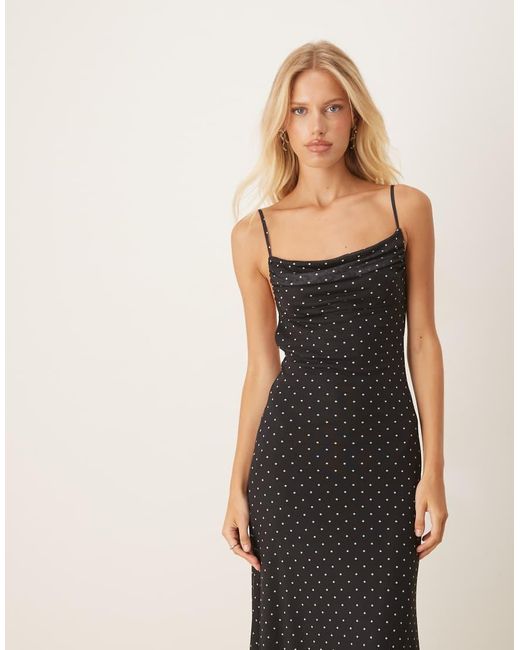 Gina Tricot Natural Mesh Midi Dress