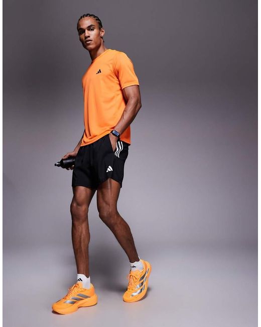 Adidas Originals Orange Adidas Training Essentials T-Shirt for men