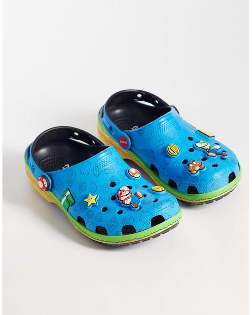 CROCSTM Blue Mario Classic Clogs