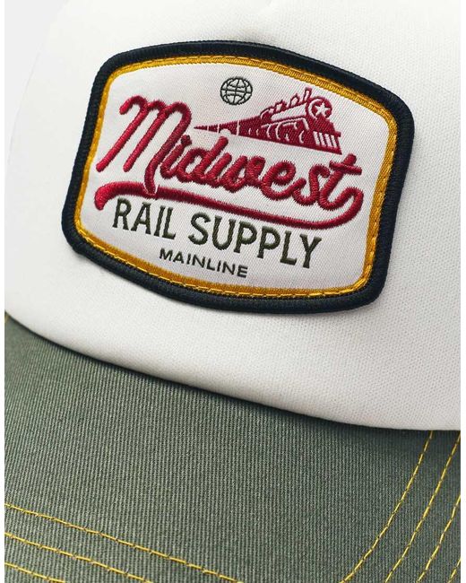 Pull&Bear Gray Midwest Trucker Cap for men