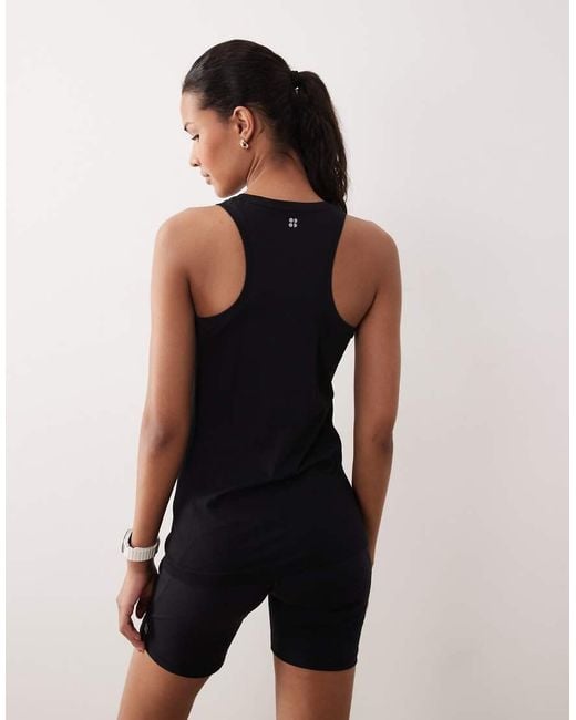 Sweaty Betty Blue Athlete Seamless Workout Tank Top