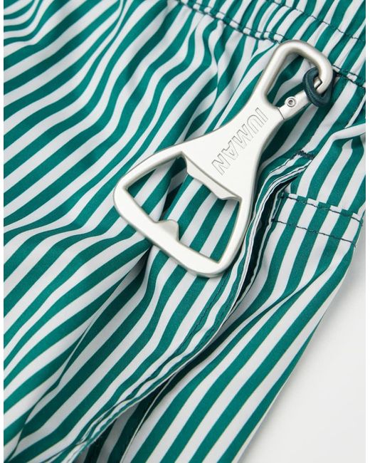 Intimissimi Blue Reversible Stripes Swim Shorts for men