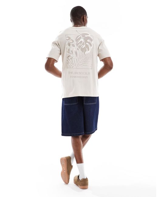 JJ Rebel – t-shirt in Blue für Herren