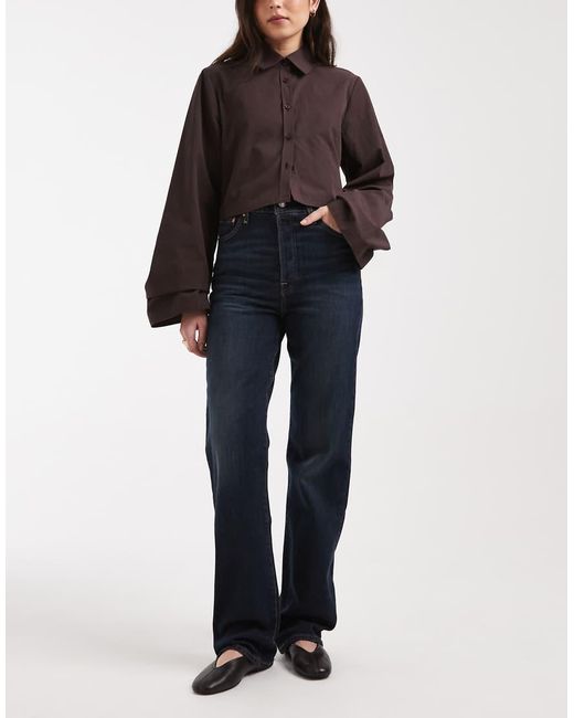 Levi's Black Ribcage Bells High Rise Flare Jeans