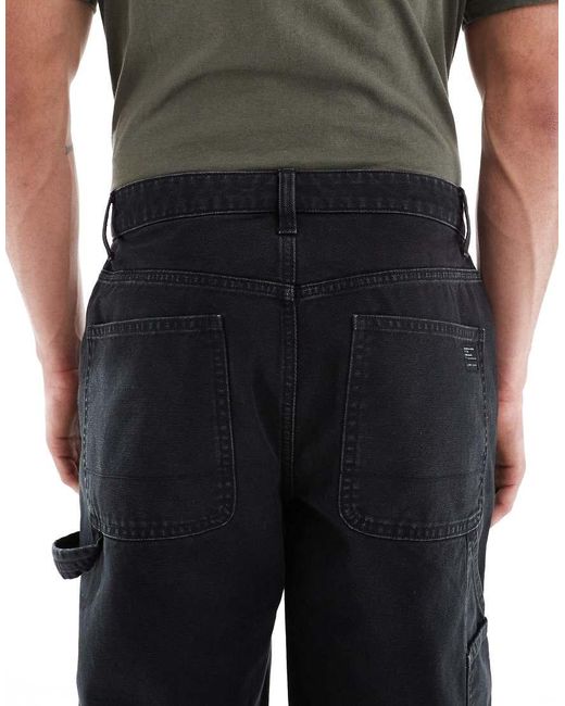 ASOS Baggy Timmermansbroek in het White voor heren
