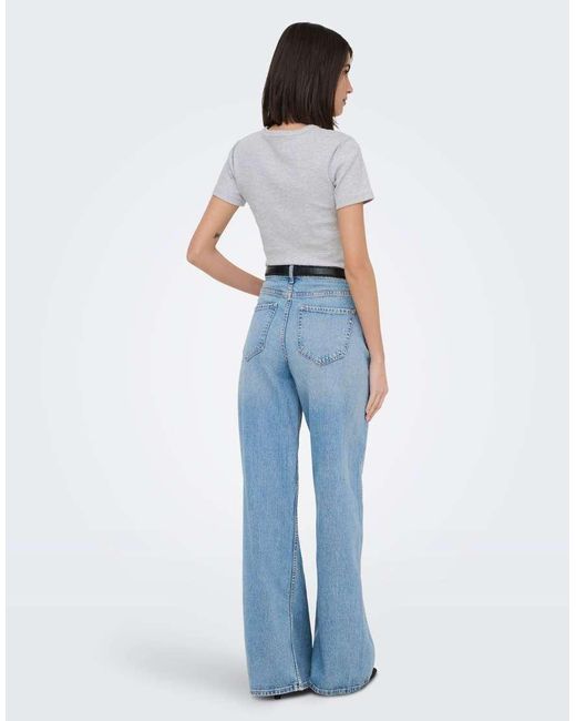 Jdy Blue Wide-fit Jeans