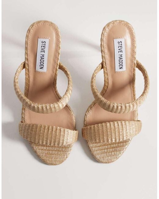 Steve Madden White Saturn Heeled Sandal
